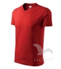 Tričko V-neck 160 červené XS