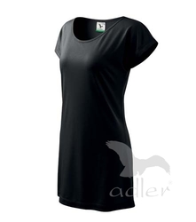 Love tričko/šaty dámské černá 2XL