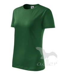 Tričko dámské Basic lahvově zelená 2XL
