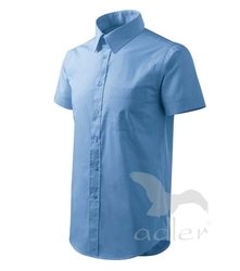 Košile pánská Shirt short sleeve nebesky modrá 2XL