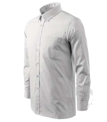 Košile pánská Shirt long sleeve bílá 2XL