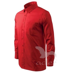 Košile pánská Shirt long sleeve červená 2XL