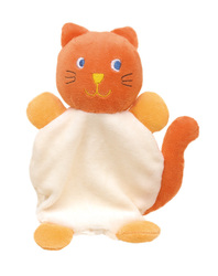 Cuddly cat "Emma", without imprint suitable for children under 3 years, with small bell