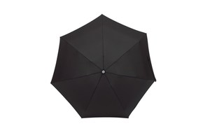 Aluminium pocket umbrella "Shorty" with colour-matching PVC zip pouch shaped as a can, polyester-pongee canopy