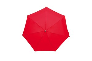 Aluminium pocket umbrella "Shorty" with colour-matching PVC zip pouch shaped as a can, polyester-pongee canopy