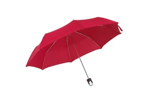 Pocket umbrella "Twist" with a carrying loop integrated in the handle, polyester - pongee canopy