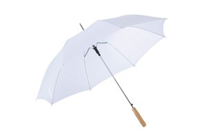 Automatic stick umbrella "Samba" with wooden handle and polyester canopy