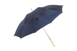 Automatic stick umbrella "Samba" with wooden handle and polyester canopy
