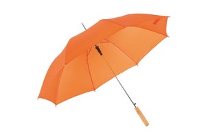 Automatic stick umbrella "Samba" with wooden handle and polyester canopy
