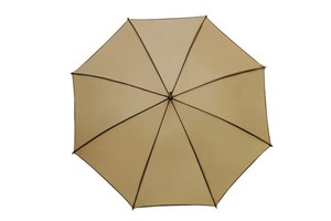 Automatic wooden stick umbrella "Waltz" with colour-matching piping