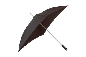 Square stick umbrella "Quatro" with polyester - pongee canopy