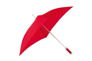 Square stick umbrella "Quatro" with polyester - pongee canopy