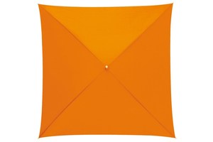 Square stick umbrella "Quatro" with polyester - pongee canopy