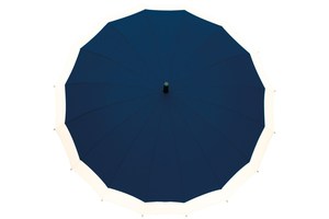 Automatic aluminium stick umbrella "Geisha" with carrying cord, polyester - pongee canopy