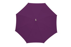 Stick umbrella "Ring" with integrated shoulder strap, polyester - pongee canopy