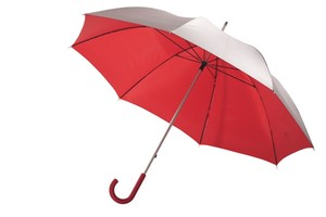 Aluminium fibreglass golf umbrella "Solaris", silver-coated
