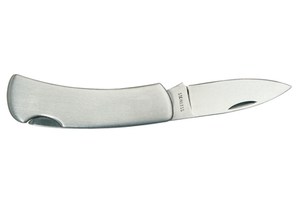Big stainless steel jackknife "Metallic"