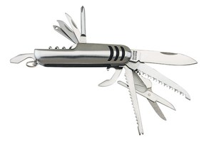 11 piece pocket knife "Trio" with stripes