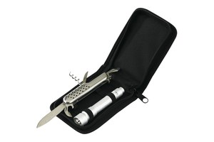 Set of knives and torch "Glow" in pouch