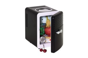 Mini fridge "Mc Cool" with a fold-out carrying handle, 12 Volt connection