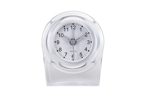 Travel alarm clock "Morning Hour" in frosted case