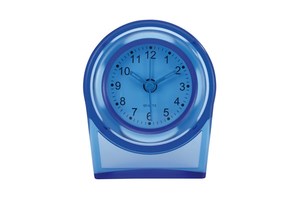 Travel alarm clock "Morning Hour" in frosted case