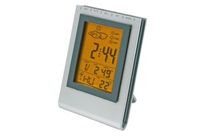 Weather station "Pluto" with date, alarm clock and weather forecast