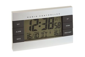 Radio-controlled clock "No Limit" with LCD screen