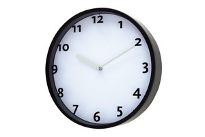 Wall clock &quot;Push&quot; with analogue display