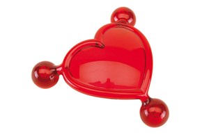 Massage heart "For Two" with three balls