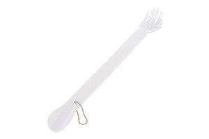 Back scratcher "Scrape" with a shoe horn and a hanger
