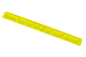 Reflective snap band "See you" with metal spring