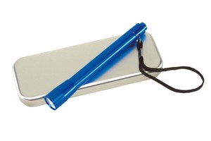 Elegant aluminium penlight "Spot", packed in a metal box