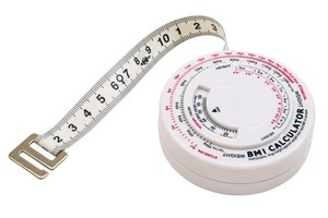 Body measuring tape to determine Body Mass Index, packed in a gift box
