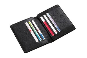 Genuine leather credit card wallet "Wall Street" different slip-in pockets