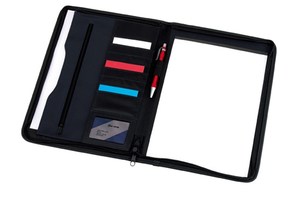 Conference portfolio "Avanti" with zipper and pad
