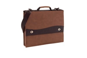 Document bag "Ambassador" with carrying handle, adjustable and removable shoulder strap