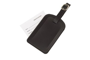 Luggage tag "Adventure" with a hidden address card