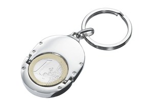 Key ring / coin holder for 1 EURO