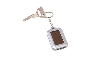 LED key ring "Sunpower" with 3 LEDs, solar panels to recharge