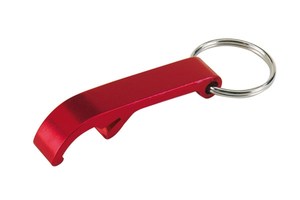 Bottle opener "Open" with key ring