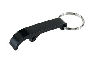 Bottle opener "Open" with key ring