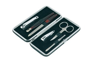 Elegant manicure set "Amelie", consists of 6 pieces, packed in a rectangular pouch