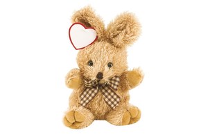 Rabbit "Rudi" with ribbon