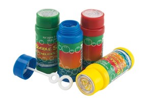 Soap bubbles with patience game "Air bubble", 4 pieces assorted in a display, price per piece