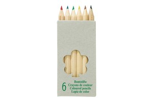 Coloured pencils "Tiny tree", 6 pieces, sharpened