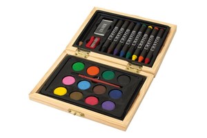 Painting set "Creative colour", in wooden box