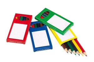 Colouring in set "Rainbow" consists of 6 coloured pencils, sharpened, packed in a colourful box