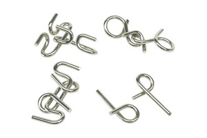 Metal puzzle "Clever conception", 4-times assorted, price per piece