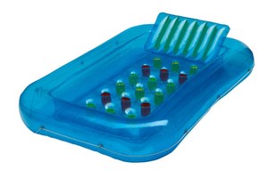 Inflatable mattress "Chill & relax" with 2 air chambers und 2 valves